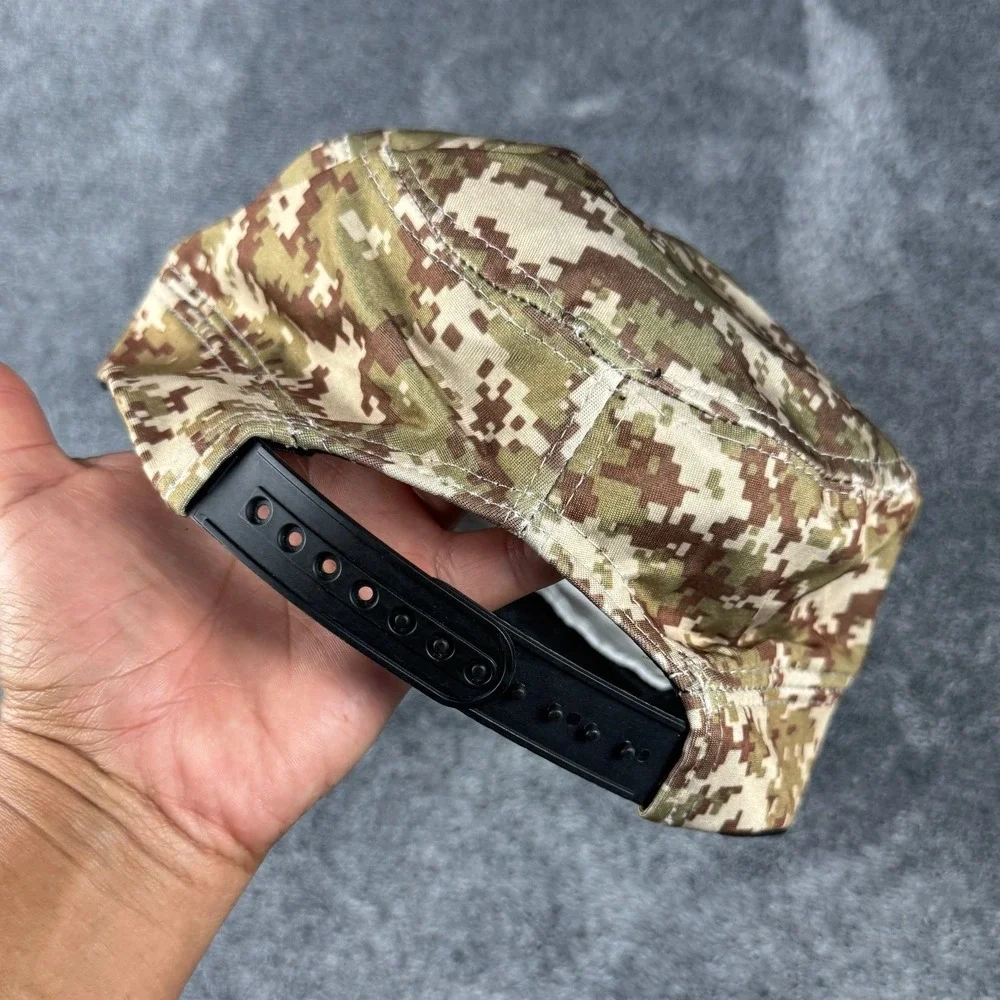 Digital Desert Camo Cadet Hat Gold Star Patch Snapback Military Patrol Cap Tan